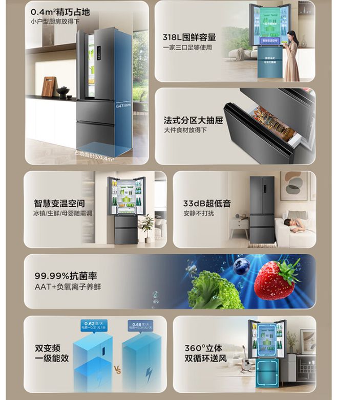 产冰箱运转音屡创新低双11三款静音冰箱推荐龙8中国唯一入口35dB 34dB 33国(图3)