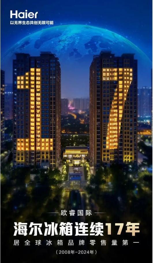 2024年全球用户首选冰箱品牌依然是海尔龙8国际电子游戏娱乐平台连续17年第一！(图4)